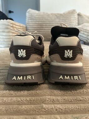 AMIRI MA Runner Sneakers Brown Off White
